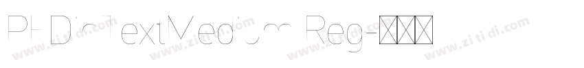 PFDinTextMedium Reg字体转换